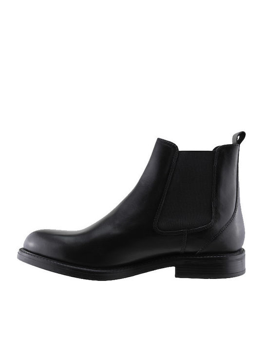 Leder Schwarz Herrenstiefel
