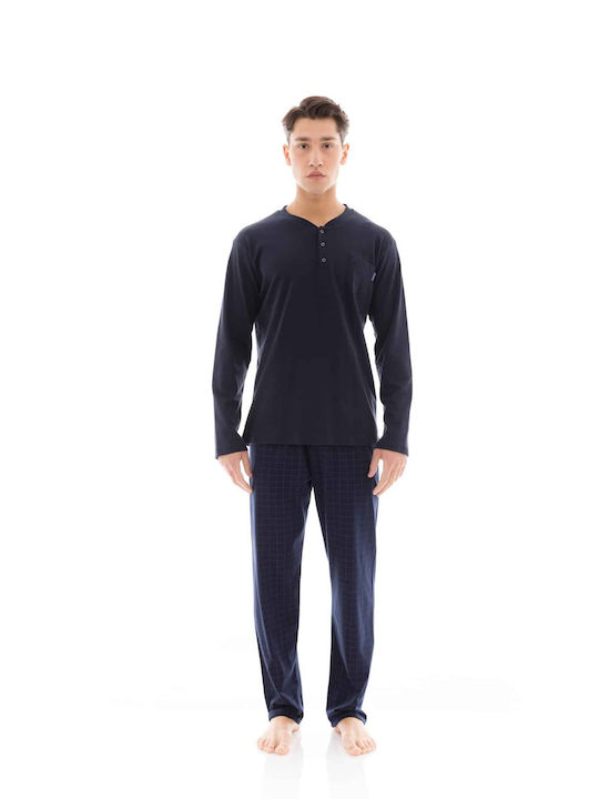 Ulisse Men's Winter Pajamas Set Blue