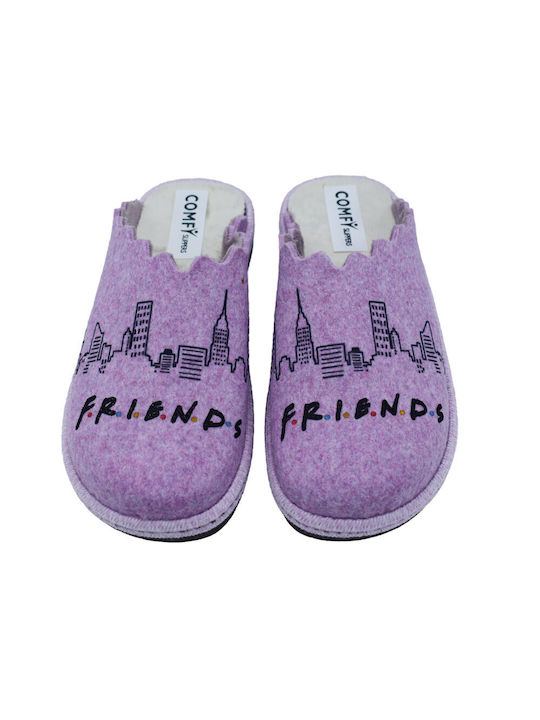 Comfy Anatomic Anatomical Women's Slippers in Lilac color