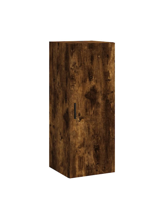 Office Storage Chipboard Cabinet Oak L34.5xW34xH180cm