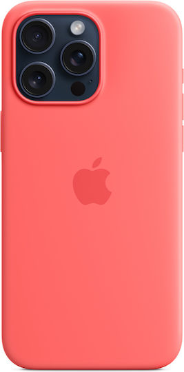 Apple Umschlag Rückseite Silikon Rot (iPhone 15 Pro Max)