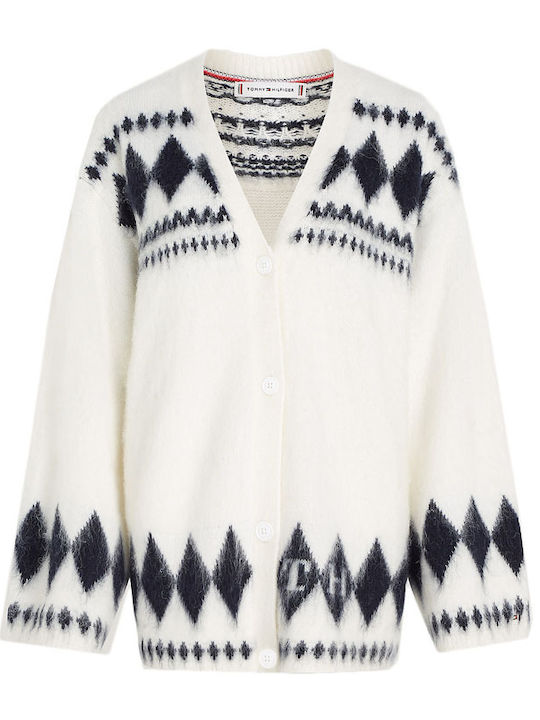 Women's Knitted Cardigan White