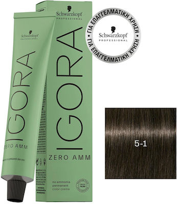 Schwarzkopf Igora Vopsea de Păr 5-1 Chestnut Open 60ml