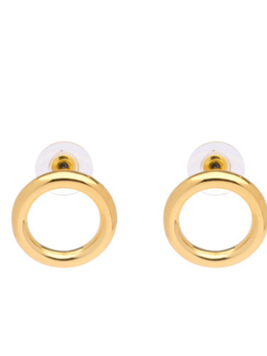 Philio Earrings Hoops Titanium Gold Plated