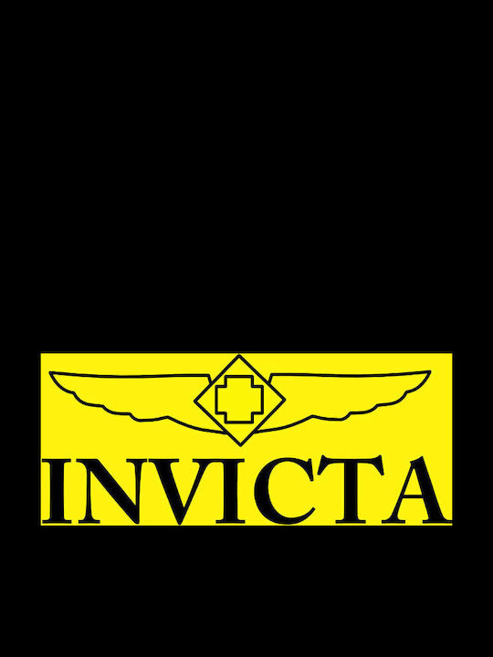 Invicta Ανδρικό Ρολόι 43.5mm Χρονογράφος Μπαταρίας με Μεταλλικό Μπρασελέ