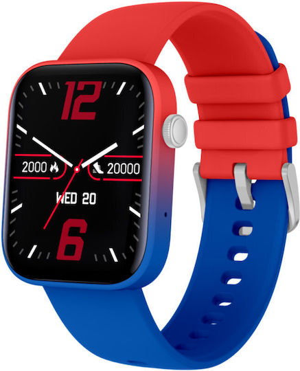 Rubicon SR042C 37mm Smartwatch με Παλμογράφο (Πολύχρωμο)