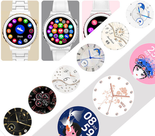 Rubicon SR038D Smartwatch mit Pulsmesser (Weiß)