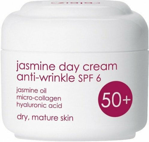 Ziaja Jasmine Αντιγηραντική Κρέμα Προσώπου Ημέρας με SPF6 & Υαλουρονικό Οξύ 50ml