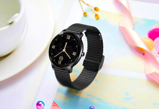 Rubicon SR014E Smartwatch mit Pulsmesser (Schwarz)