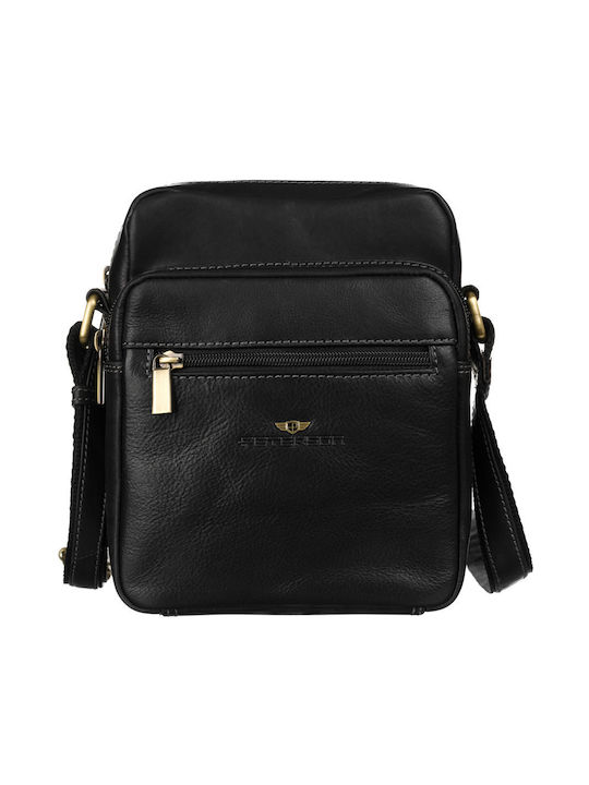 Leather Men's Bag Shoulder / Crossbody Black