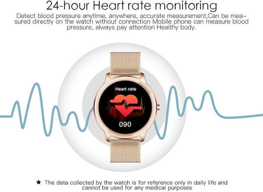 Rubicon SR014E Smartwatch mit Pulsmesser (Schwarz)