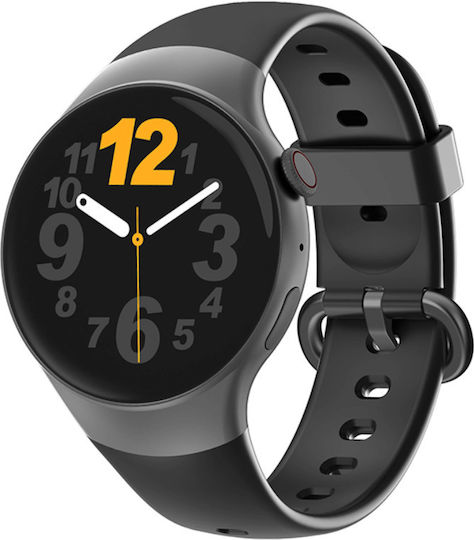 Rubicon SR031A Smartwatch με Παλμογράφο (Μαύρο)