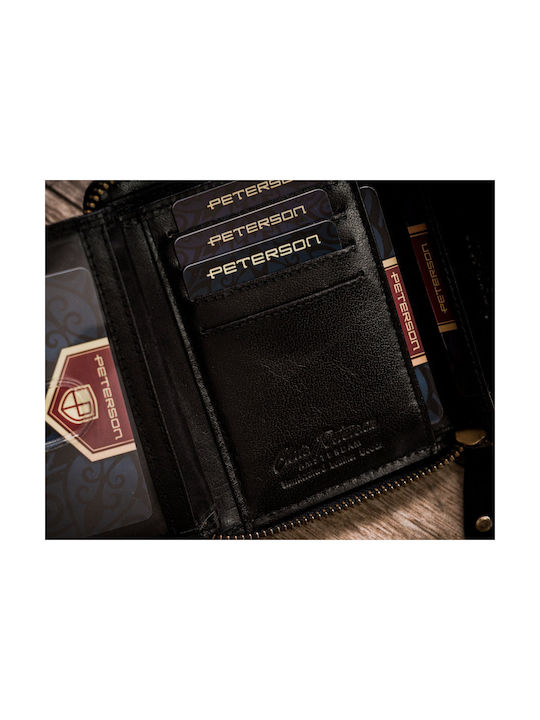 Кожен Мъжки Портфейл с RFID Черен