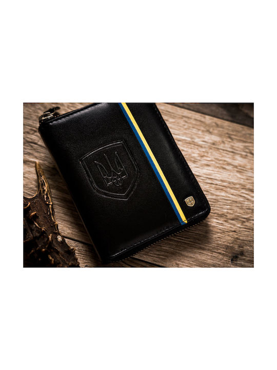 Кожен Мъжки Портфейл с RFID Черен