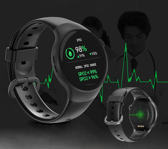 Rubicon SR031B Smartwatch with Heart Rate Monitor (Pink)