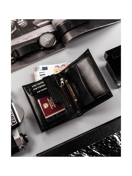 Кожен Мъжки Портфейл За Карти С RFID