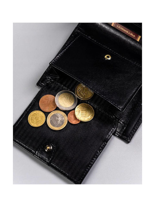 Leather Men's Wallet Cards with RFID Beige