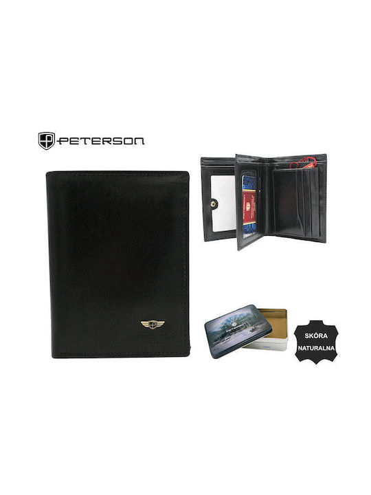 Leather Men's Wallet Cards with RFID Beige