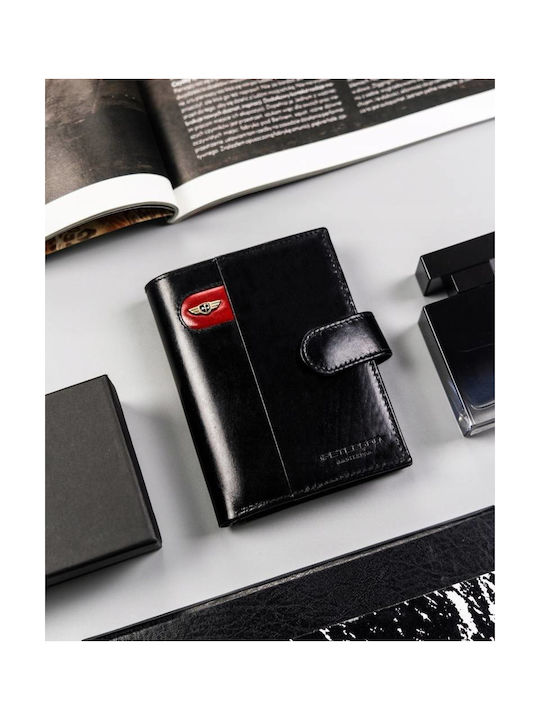 Leather Men's Wallet Cards with RFID