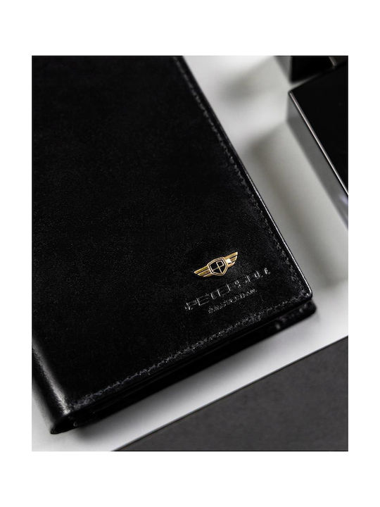 Leather Men's Wallet Cards with RFID Beige