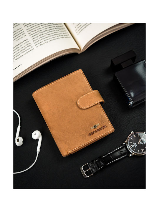 Leather Men's Wallet Cards with RFID