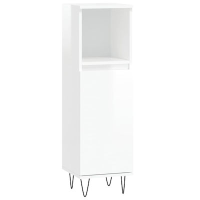 vidaXL Bathroom Cabinet L30xD30xH100cm White