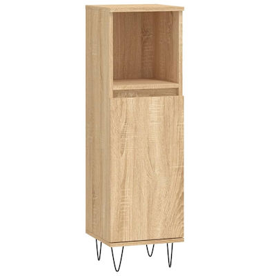 vidaXL Cabinet de baie L30xA30xÎ100cm Sonoma