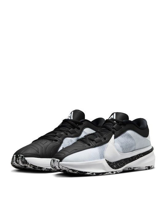 Giannis Freak 5 "Oreo" Χαμηλά Μπασκετικά Παπούτσια White / Black