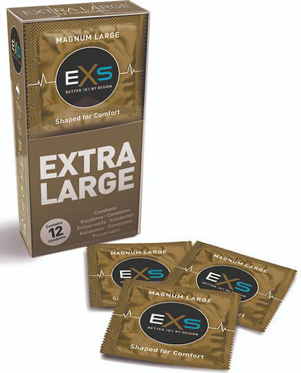 EXS Προφυλακτικά Magnum Extra Large Condoms 12τμχ 60mm Natural Vegan