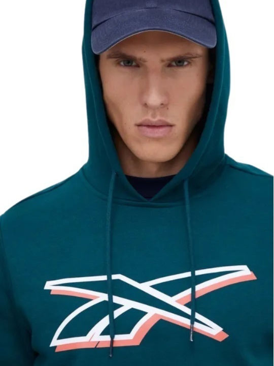 Reebok Herren Sweatshirt mit Kapuze Grün