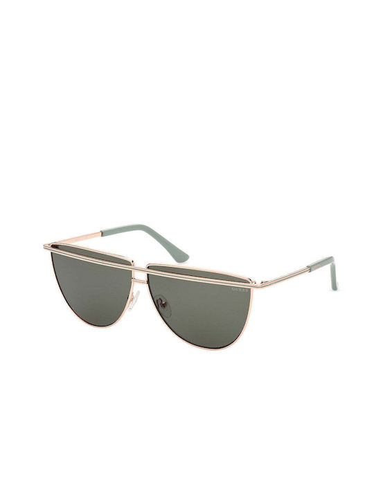 Guess Women's Sunglasses with Green Metal Frame and Green Lens GU7852 28N