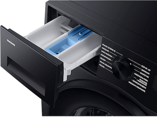 Samsung Πλυντήριο Ρούχων 9kg με Τεχνολογία Ατμού 1400 Στροφών Ecobubble Μαύρο WW90CGC04DAB