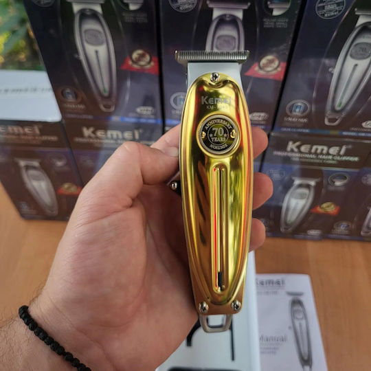 Kemei KM-1949 Professional Rechargeable Hair Clipper Gold KM-1949