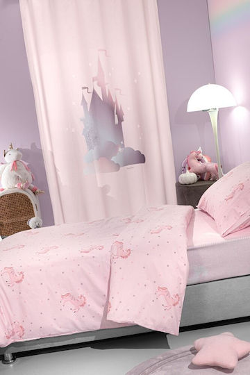 Saint Clair Bettwäsche-Set Einzel Baumwolle Pinto Pinky 165x250cm 3Stück