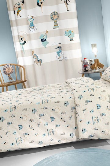 Saint Clair Single Set Enjoy Sky Ecru 165x250cm