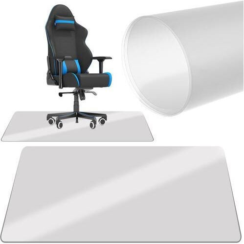 Ruhhy Office Floor Protector Carpet and Floor Protector, Plastic Transparent, 140x100x0.5 Cm 140x100cm