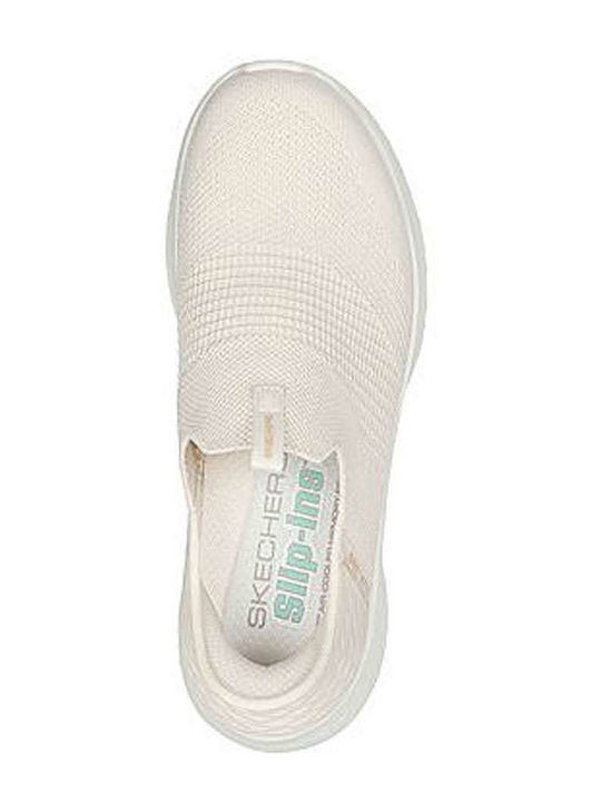 Skechers Ultra Flex Дамски Slip-On Бежови