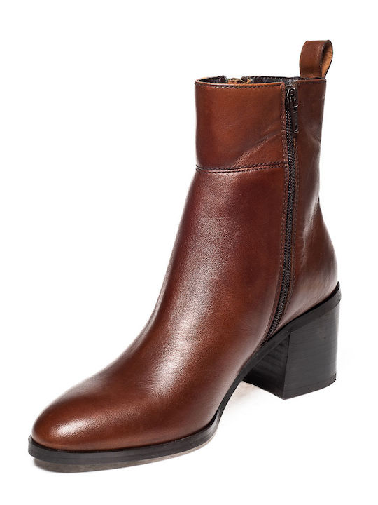 Franchesca Moretti Women's Leather Boots Brown