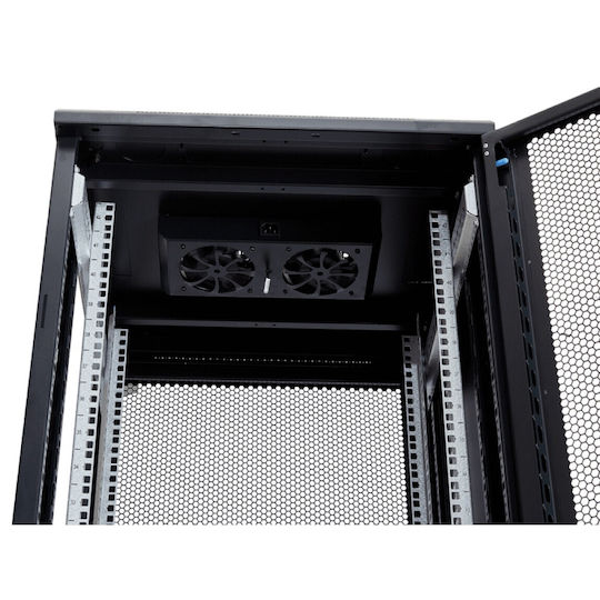 Eucom Επιδαπέδια Καμπίνα Rack 42U 60x60x200cm Μαύρο P42-60-60