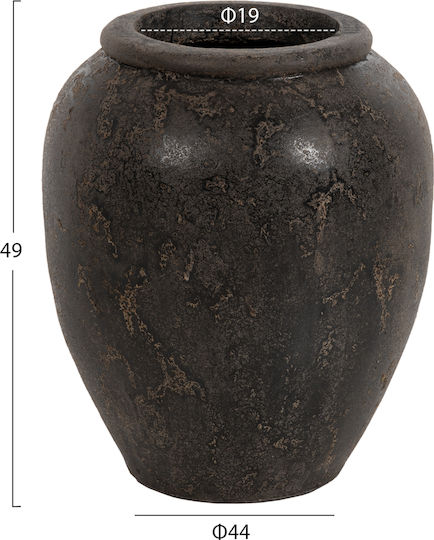 Freebox Floor Vase Ceramic Orange H44xW49cm