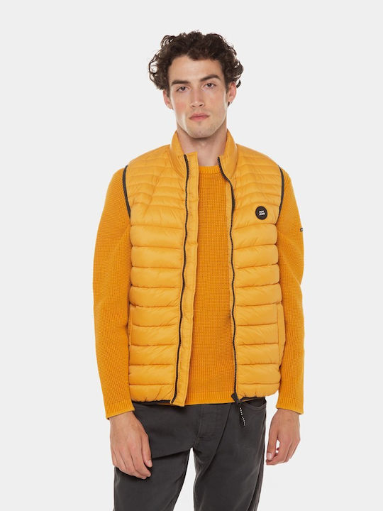 Pepe Jeans Men's Sleeveless Puffer Jacket Yellow