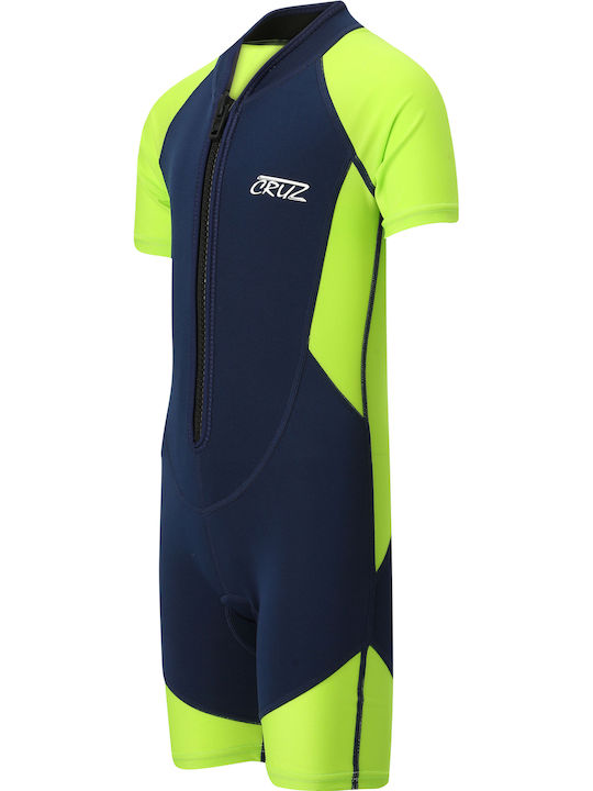 Cruz Costum De Neopren Copii Monoshort De Scufundare Cu Fermuar 3002 Gecko Verde