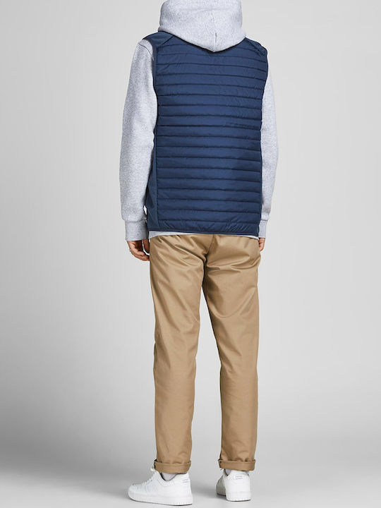 Sleeveless Winter Jacket Puffer Navy Blazer