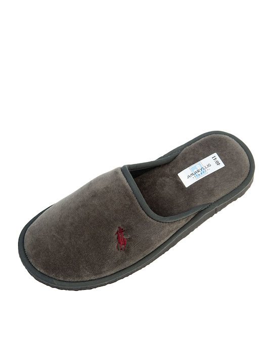 Winterliche Herrenhausschuhe Khaki