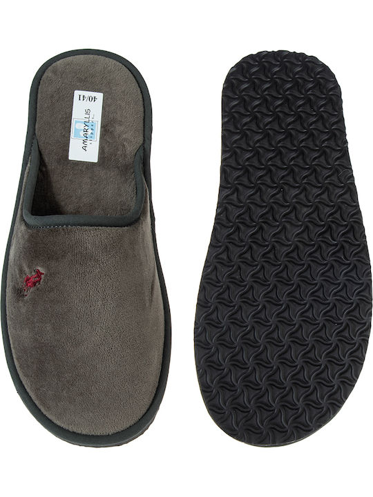 Winterliche Herrenhausschuhe Khaki