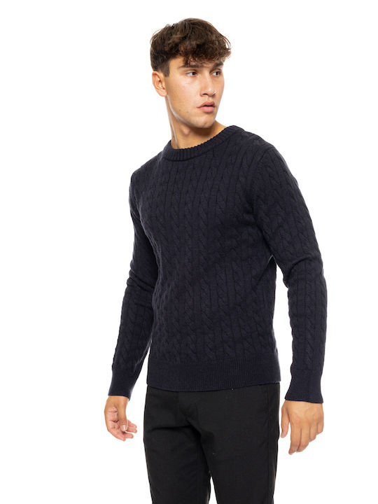 Biston Herren Langarm-Pullover Anthracite