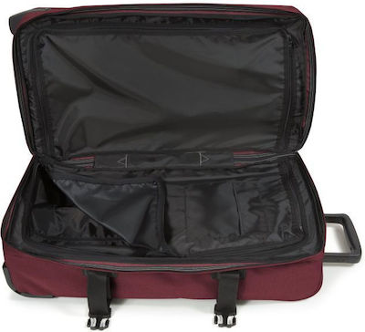 Eastpak Tranverz Μ Cabin Travel Suitcase Bushy Burgundy with 4 Wheels