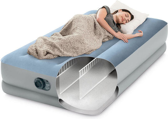 Intex Single Air Mattress with Integrated Prestige Pump 191x99x36cm