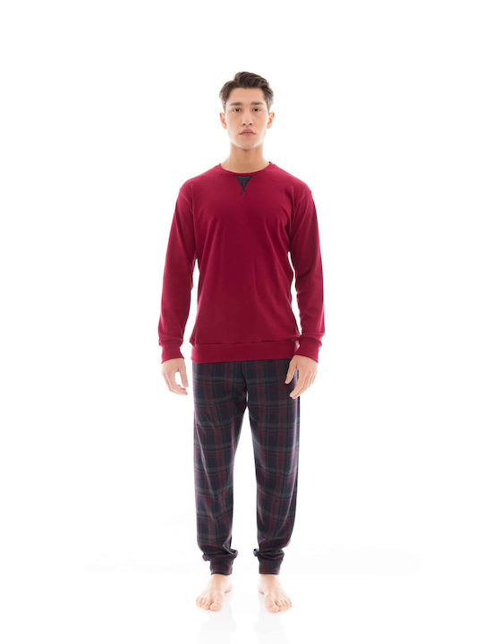 Ulisse Men's Winter Pajamas Set Red