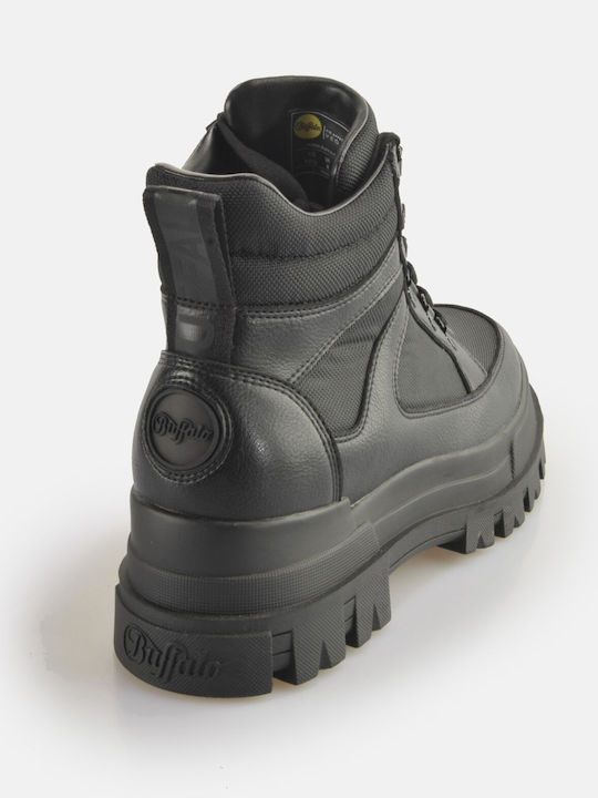 Leder Schwarz Stiefel